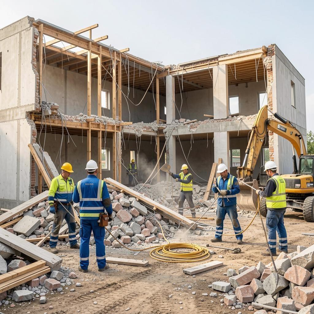 Sanierung belasteter Bausubstanz – Herzer Abbruch · Entkernung · Containerdienst