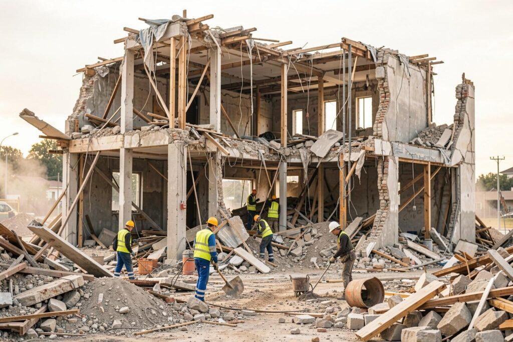Sanierung belasteter Bausubstanz – Herzer Abbruch · Entkernung · Containerdienst